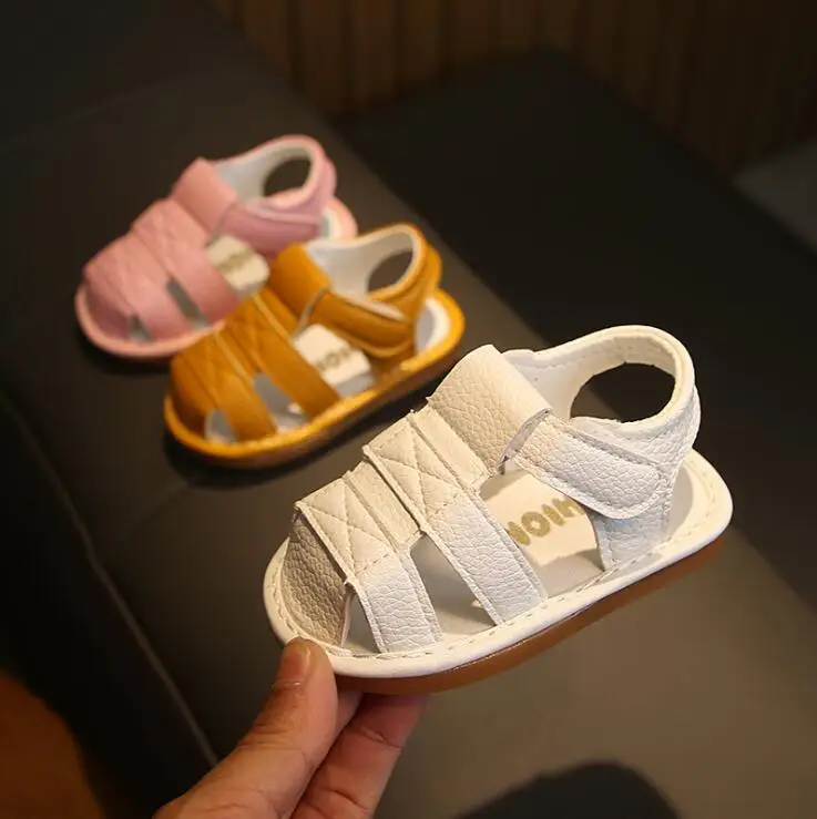 

Summer Baby boy girl beach sandals kid boy girls infant toddler sandals 15-19 0-2years 189 with voice TX09