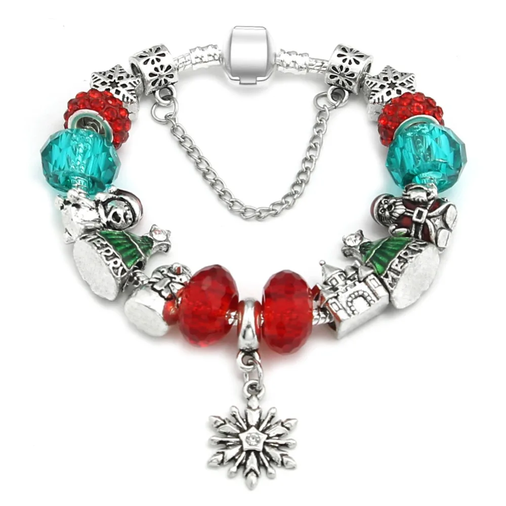 KEORMA Boutique подвеска в виде снежинки Рождественская серия бусины из сплава с