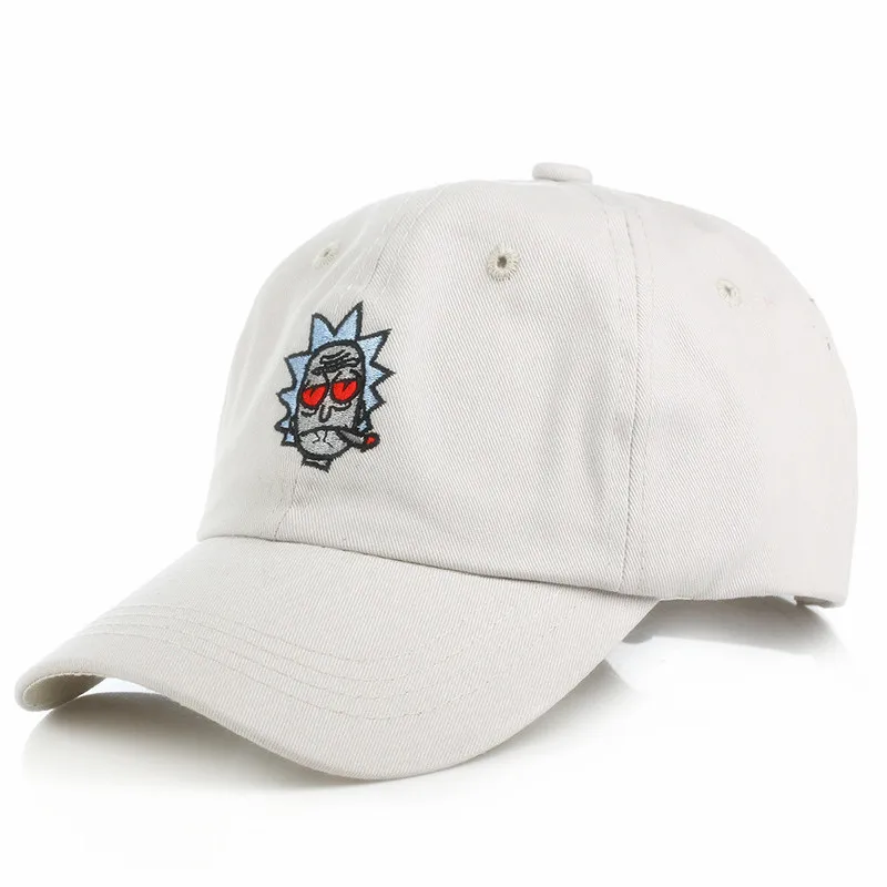 Новая американская анимация кепки с изображением Рика папа шляпа Рик и шапка Морти регулируемая бейсболка высокого качества хлопок бейсбольная кепка Bone Snapback