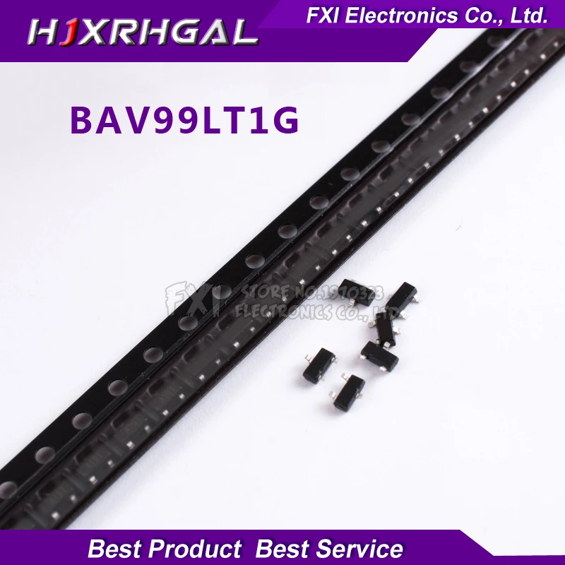 100PCS BAV99LT1G BAV99 SOT23 A7 SOT BAV99LT SOT23 3 Dual Series Switching Diode New original
