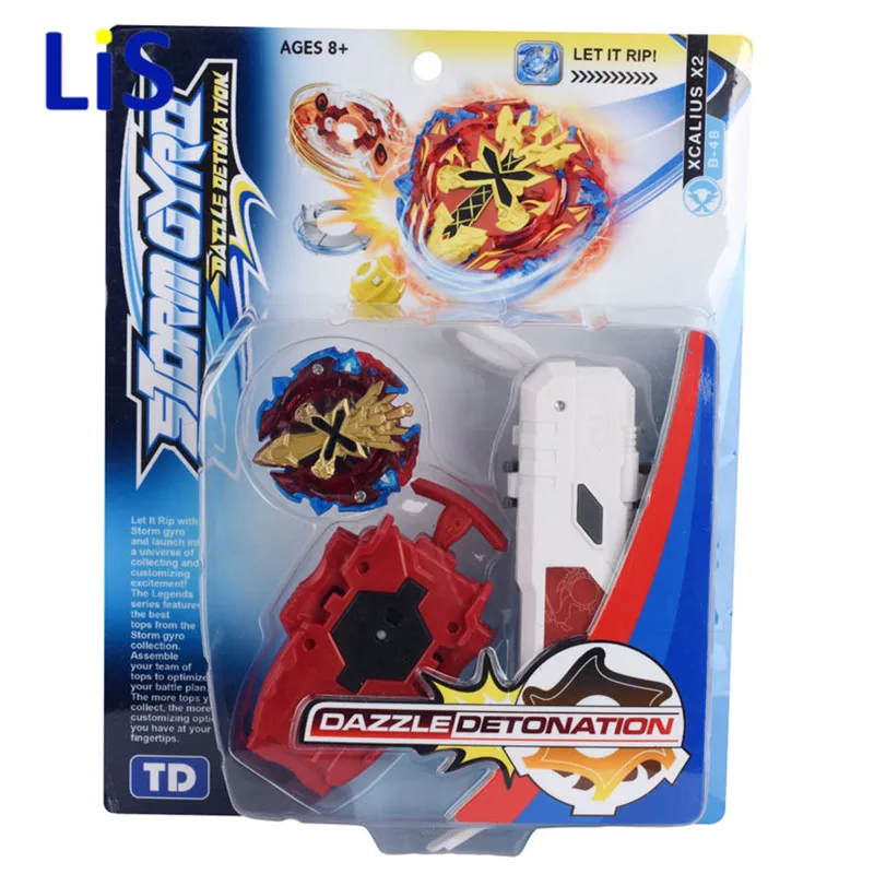 

Beyblade Burst Bith Launcher Box Grip Explosive Single Combat Alloy Assembly Toy Children Desktop Toy Single Gyro Bey blades