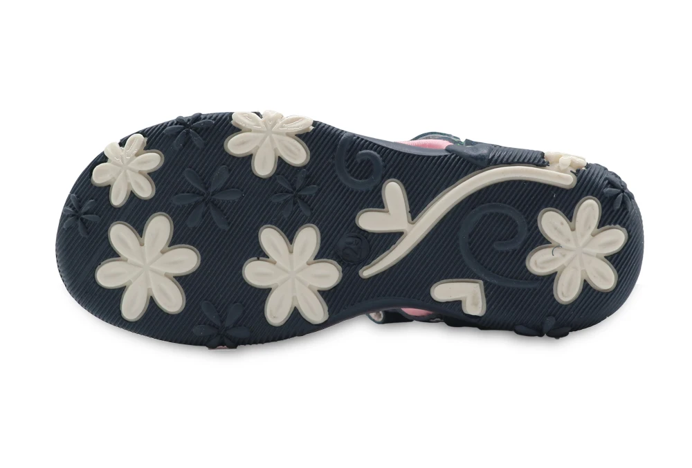 Apakowa Summer Children Shoes Girls Sport Beach Sandals with Arch Support Kids Hook-and-Loop Sandals for Girls EU Size 21-32