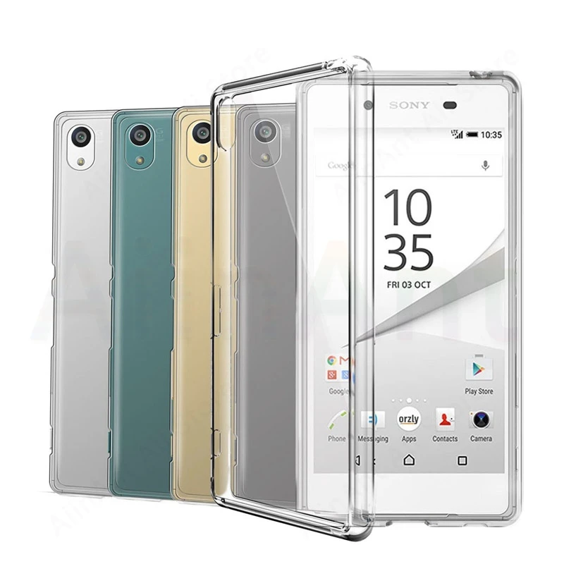 

Aiinant Case For Sony Xperia XZ XA 1 2 XZ1 XZ2 XA1 XA2 Plus Ultra Compact Premium Transparent Soft TPU Clean Phone Back Cover