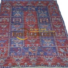 Soumak Сью Майк чистой новозеландской шерсти ручной экзотические этнической ветер тканый ковер 07 122 см x 183 см 4'x6' gc172souyg13