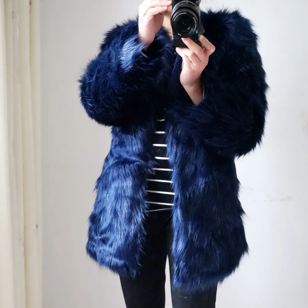 Blanc De Les Automne En marron Pour Bleu Veste Vestes noir Fourrure Kaki marine Survêtement Chaudes Fausse Respectueux Manteaux Manteau L'environnement Blanc Noir Femmes Hiver kaki Marine gris qxpwIS1Z7