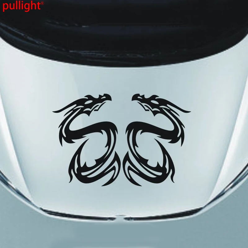 

Car Dragon Flames Tribal Hood Decals Truck Vinyl Decor Bonnet sticker