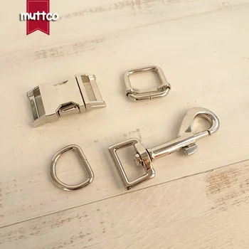 

100sets/lot (metal buckle+adjust buckle+D ring+metal dog clasp/set) Wholesale silver accessory 20mm metal DIY dog accessories