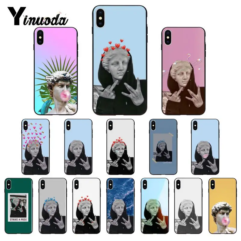 Силиконовый чехол Yinuoda для iPhone 8 7 6 6S 6Plus X XS MAX 5 5S SE XR 11 pro max|Чехлы-накладки| |