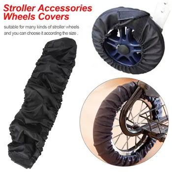 

2 Pcs Stroller Accessories Wheels Covers for 12-25 CM Wheelchair Baby Carriage Pram Throne Pushchair