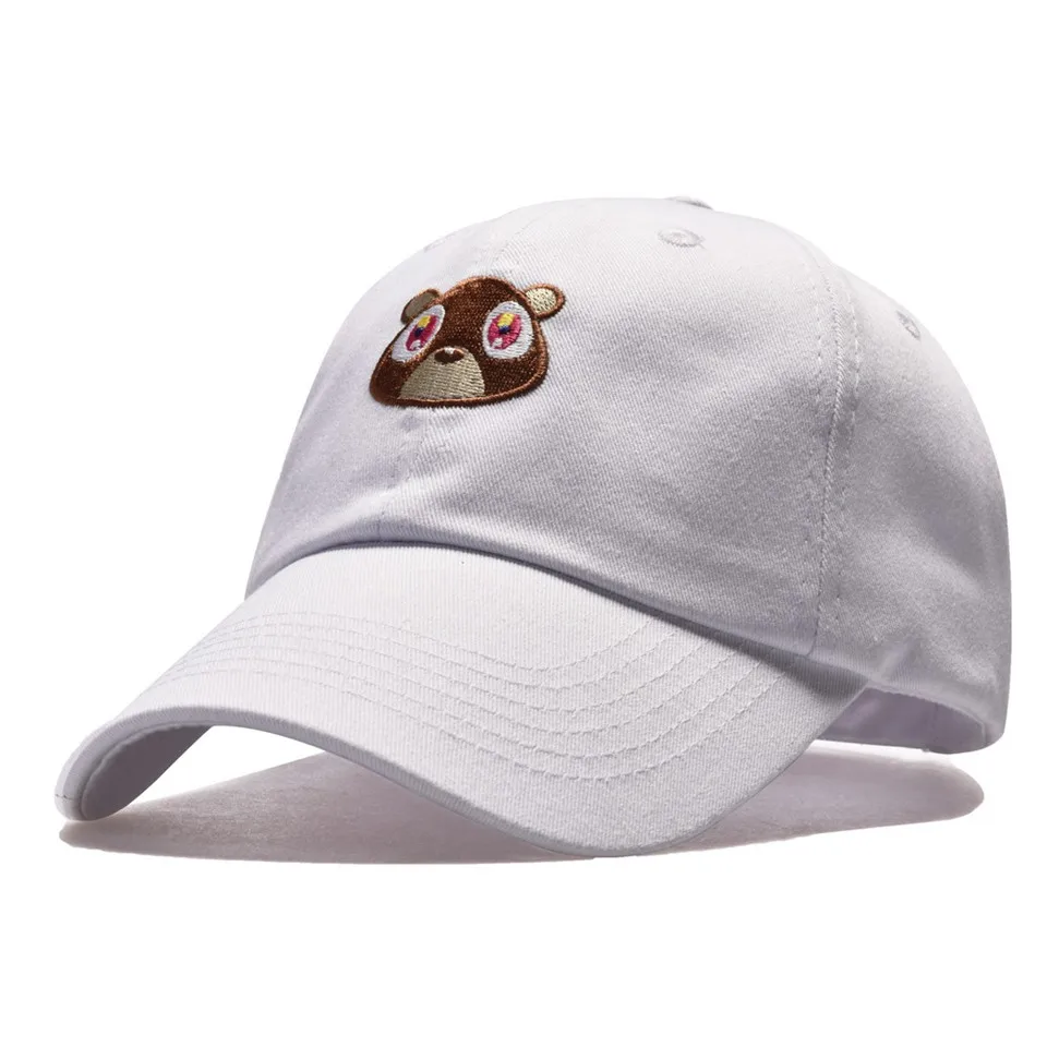 Cora Wang Snapback men's hats Baby Bear Embroidery Baseball Caps fitted cap Solid Color off white Pink Black women hat