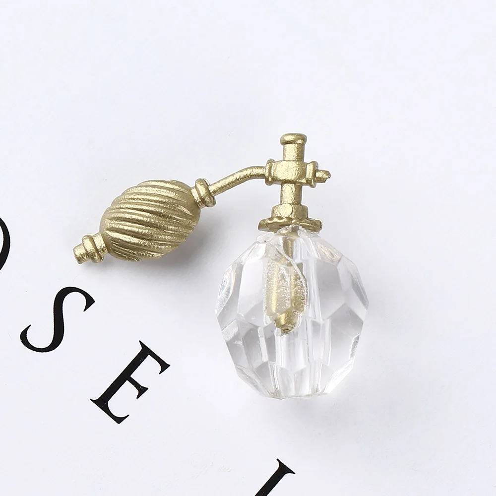 2019 Mini Cute 1/12 Dollhouse Miniature Bathroom Bedroom Transparent Perfume Bottle Dresser Accessories Kids Toy cpdz6a32