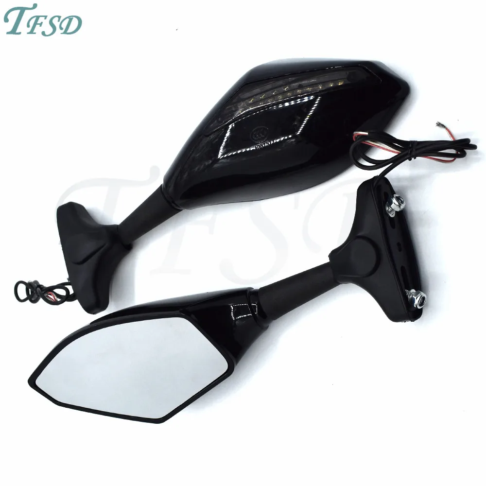 

Motorcycle LED turn signal indicator rear view mirror motorbike side view mirror Retroviseur Clignotants Moto For Honda CBR600