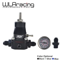 WLR RACING-Универсальный регулятор давления топлива+ манометр+ AN6 фитинг 30-70 PSI WLR7845
