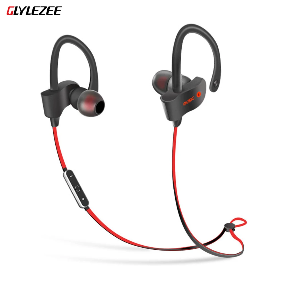 

Glylezee S2 Bluetooth Sport Earphones Wireless V4.1 Stereo Sweatproof Headsets In-Ear Noise Cancelling Earbuds with Microphone