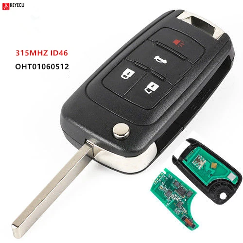 

Keyecu New Replacement Remote Key Fob 4 Button for Buick Lacrosse Encore Regal Verano 2011 2012 2013 2014 2015 2016