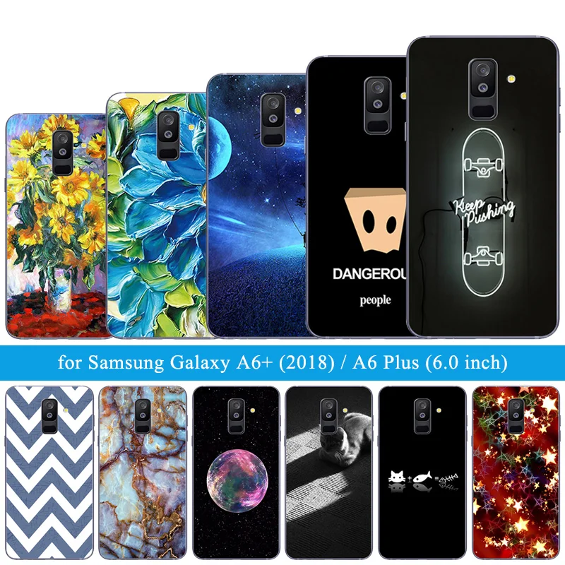 6 0 &quotчехол для Samsung Galaxy A6 + (2018) A6Plus J8 J805F ультратонкий прозрачный гелевый Чехол 2018