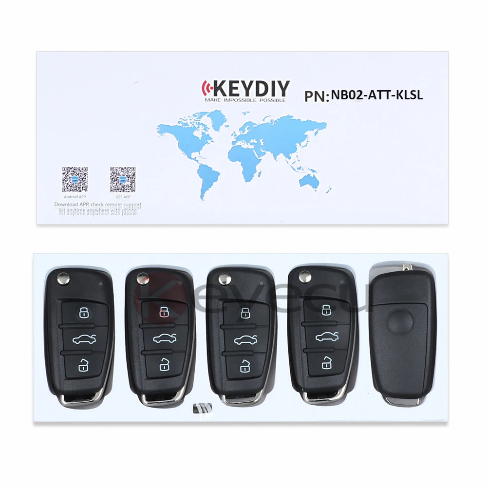 KEYECU 5PCS/lot Universal Remote NB-Series for KD900 KD900+ KEYDIY NB02-ATT-Chrysler | Автомобили и мотоциклы