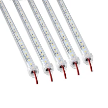 Светодиодный свет бар DC12V 50 см теплые/естественно/холодный белый SMD5730 жесткой Светодиодные ленты свет с крышкой ПК 5 шт./лот