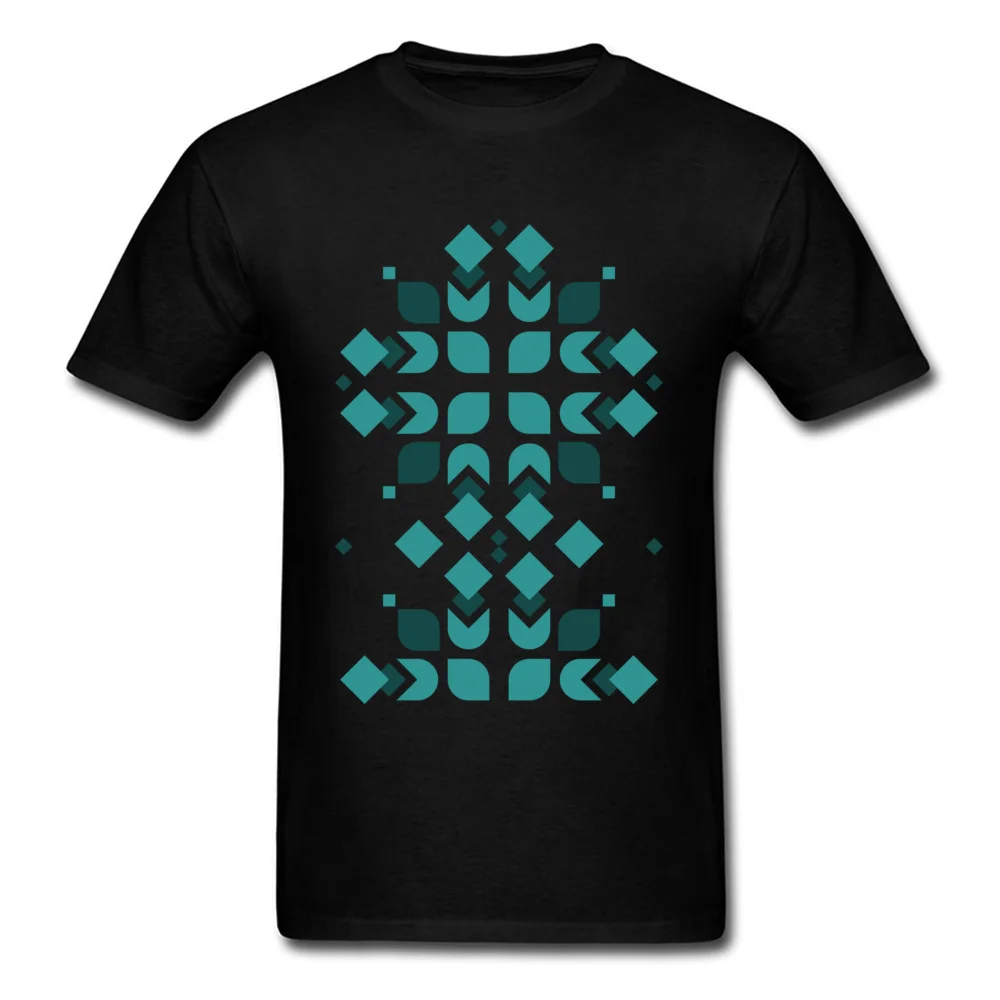 

Digital Mandala T-shirts Oversized T Shirt Men Black Tshirt Geometric Designer Clothes Geek Tops Tees Round Neck Cotton Fabric