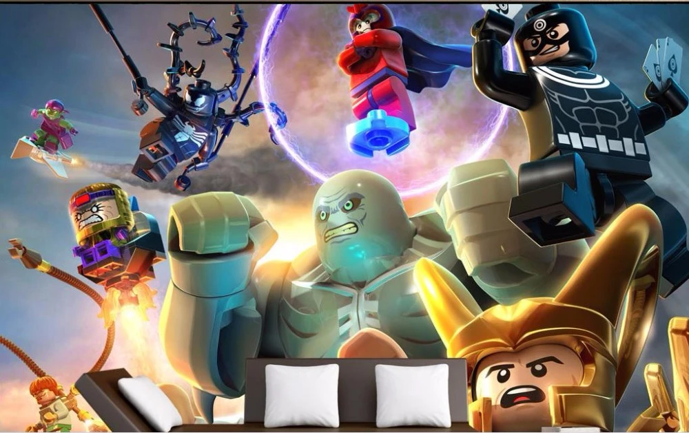 カスタマイズされた3d壁紙壁マーベルスーパーヒーローの背景壁紙用リビングルームの3d立体壁紙 Backdrop Wallpaper Wallpapers For Living Room3d Wallpaper Aliexpress