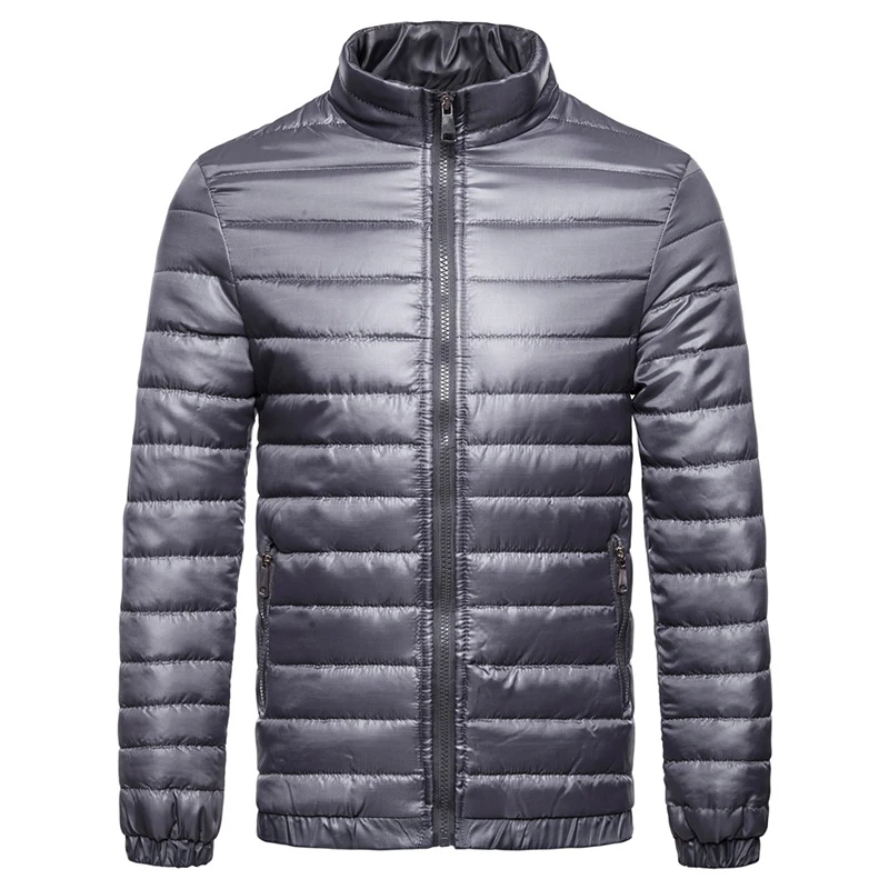 

2018 Brand Men's casual Jacket and Coats stand neck Designer slim fit Men Outerwear Winter Fashion Male Clothing Designer jacket