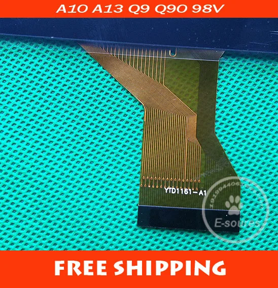

9" 9inch capacitive touch panel touch screen digitizer glass for ALLWINNER A13 Q9 Q90 98V 1161-A1 Free Shipping+TRACKING#