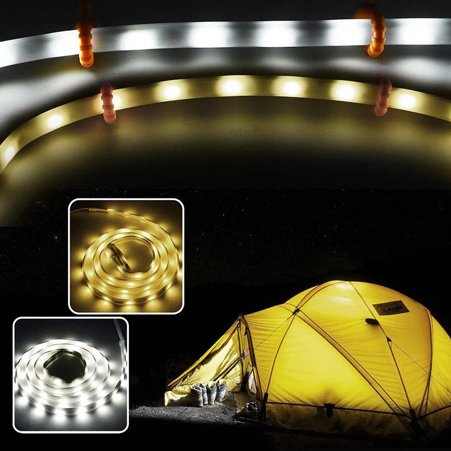 Portable Waterproof LED Strip 1.5m DC5V USB Flexible SMD 2835 LED Rope Light for Outdoor Camping Hiking Tent Lantern Lamp (8)