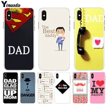 Yinuoda I love my best dad однотонный Ультратонкий Мягкий ТПУ Модный чехол для телефона Apple iPhone 8 7 6 6S Plus X XS max 5 5S SE XR