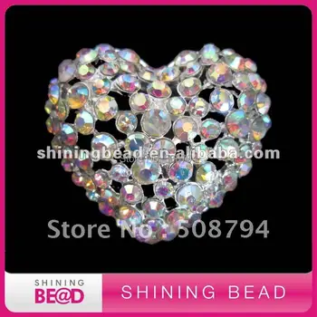 

heart design rhinestone brooch pin for wedding,free shipping,hot sale heart shape rhinestone brooch,colorful rhinestone brooch