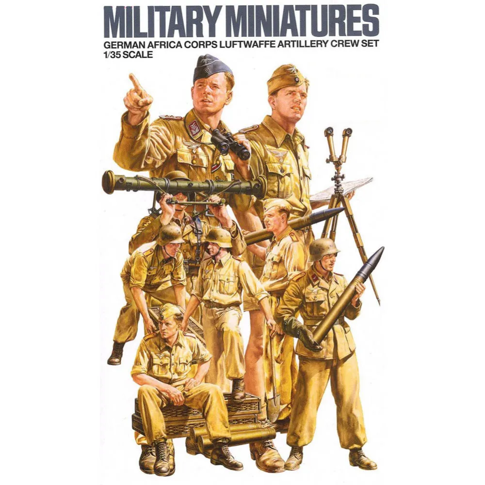 OHS tiiya 35343 1/35 немецкий корпус для Африки Luftwaffe Artillery набор команды Миниатюрные