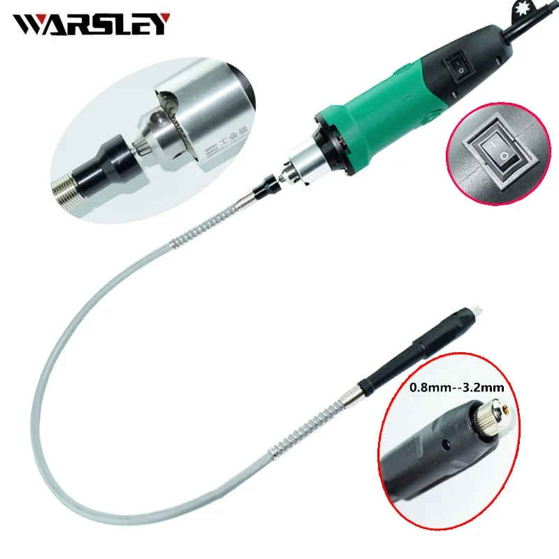 Ceny Dremel Mini wiertarka elektryczna grawer obrotowy 480W z elastyczny wałek i akcesoria Dremel z 6 zmienną prędkością