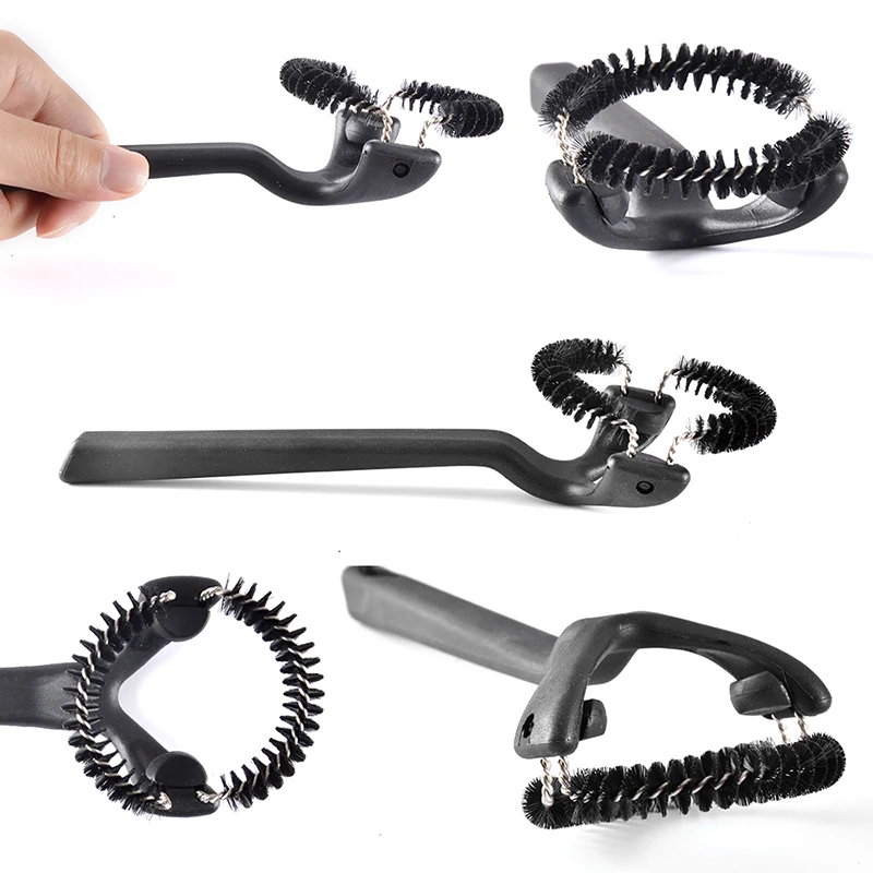 

51MM 58MM Semi-automatic Coffee Machine Clean Brush Groudhead Long Handle Round Brushes Coffee Grinder Cleaning Accessories