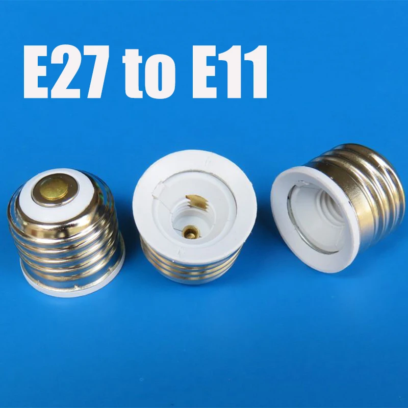 

2 Pieces E27 to E11 Converter Lamp Socket Adapter Bulb Base Plug Lamp Holder