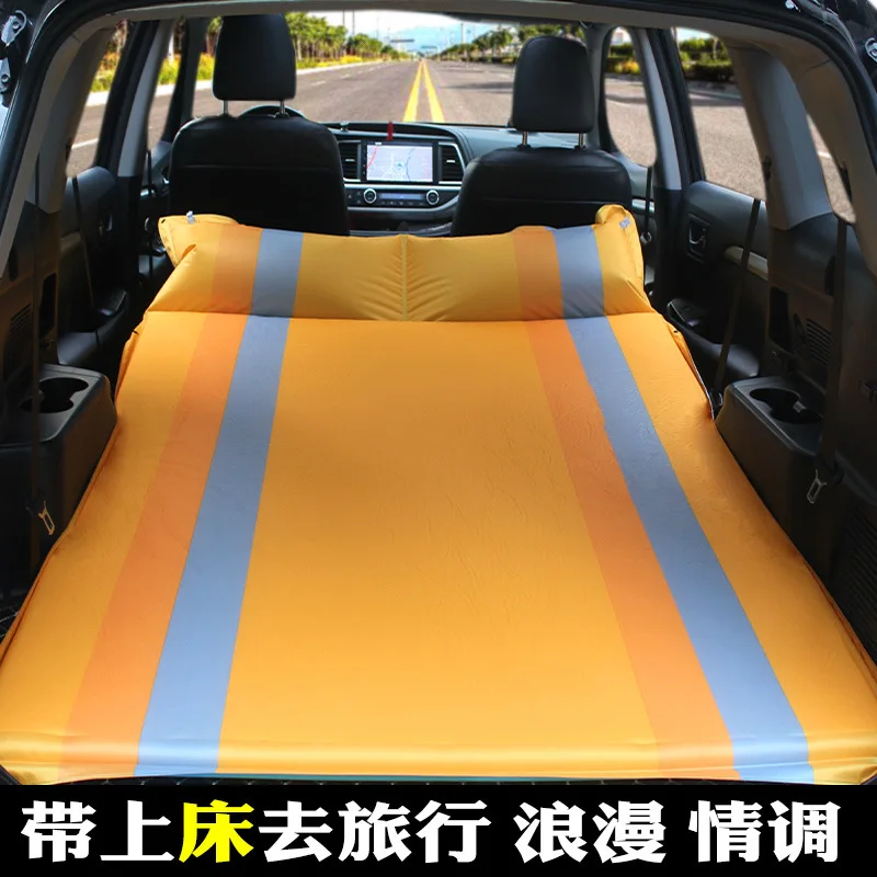 3 цвета на открытом воздухе кемпинг ланч-брейк кровать делая транспортное средство шок внедорожник путешествия автомобиль автоматическое надувание резервный ящик спальный матрас