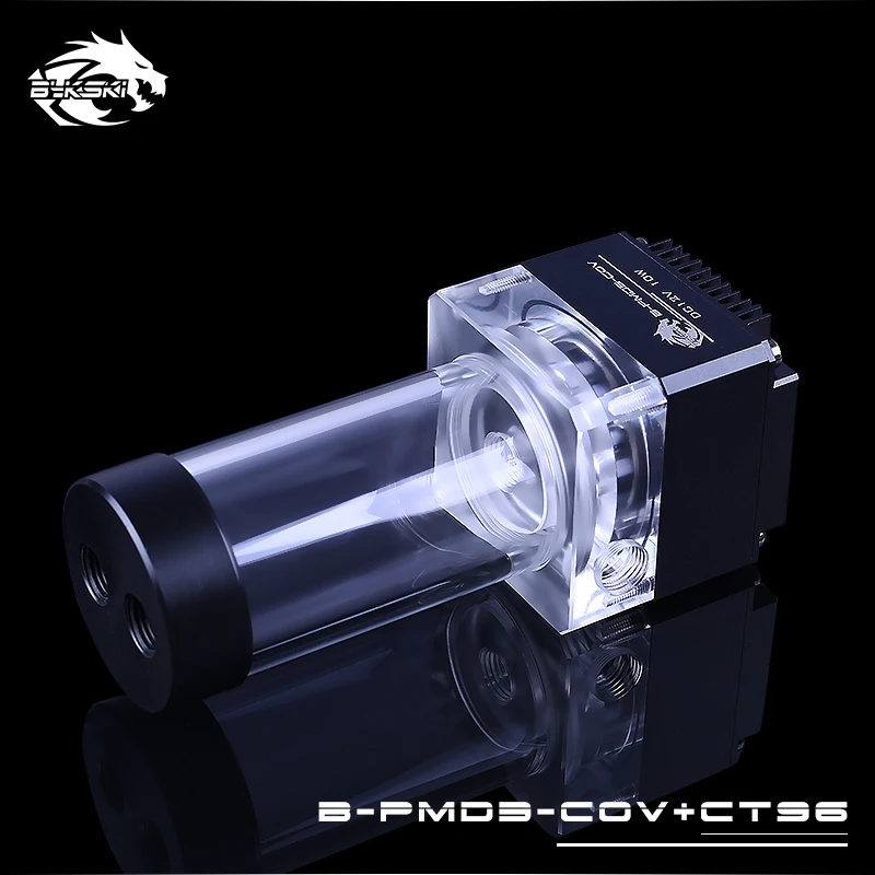 Bykski B PMD3 COV DDC Pump+96mm Reservoir Water Cooling Pump Qdistance
