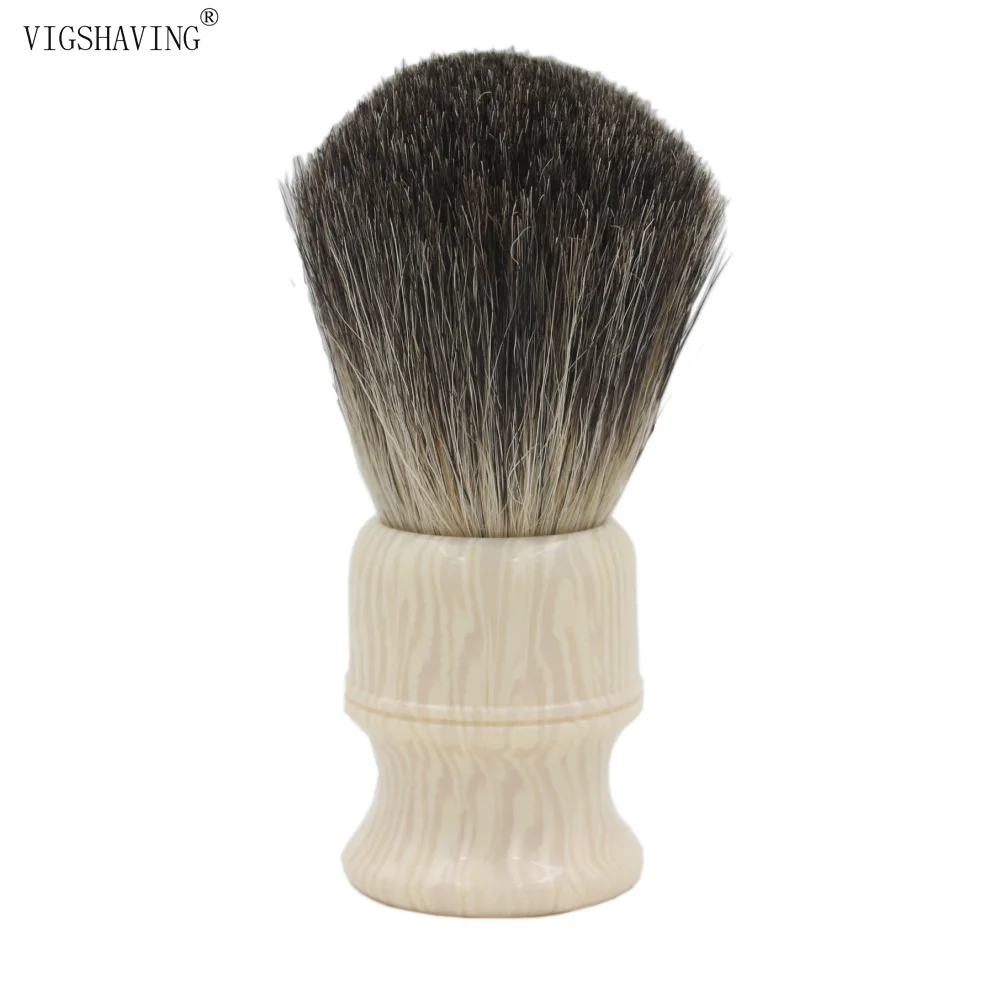 VIGSHAVING 24 ملليمتر عقدة الراتنج مقبض الرجال النقي الغرير الشعر الحلاقة فرشاة VIGSHAVING 24 ملليمتر عقدة الراتنج مقبض الرجال النقي الغرير الشعر الحلاقة فرشاة