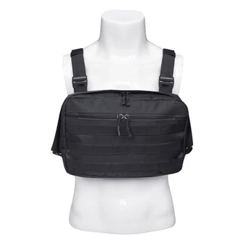

Hot Hip Hop Men Women Tactical Vest Shoulder Bags Chest Rig Bag Adjustable Pockets Cross Shoulder Bag Functional Sport Bag