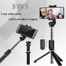 FGHGF T3 штатив монопод для селфи Bluetooth 3,0 удаленные 360 вращения легкий складной для iphone se Смартфон Android