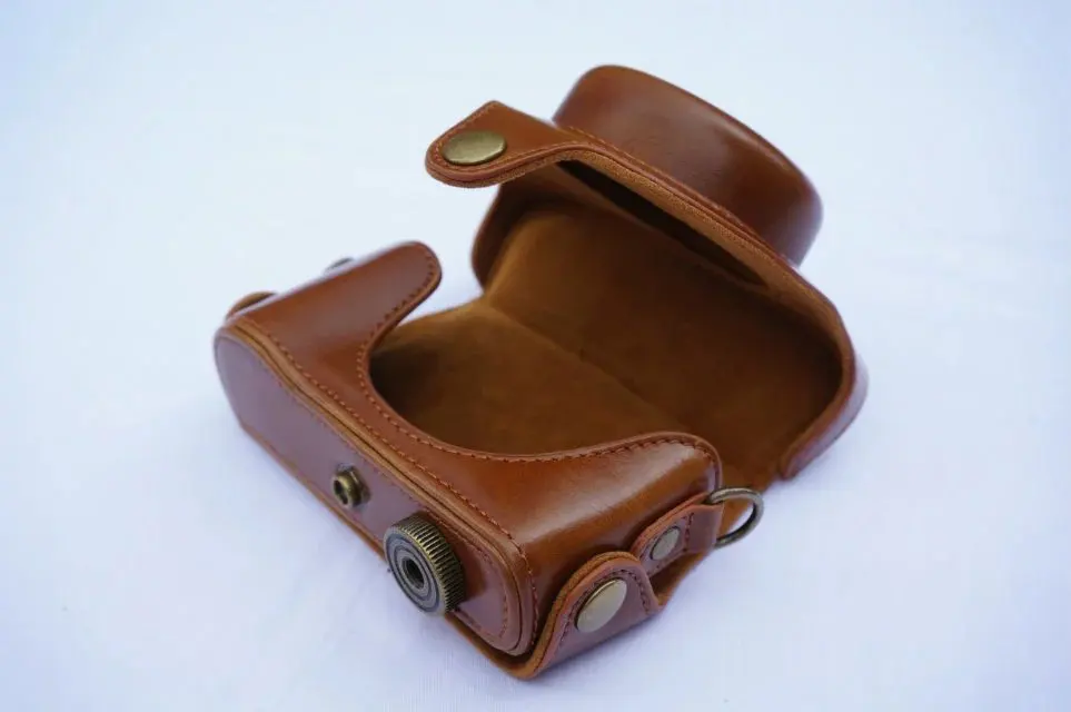 capa rígida para câmera lumix visual lx7 lx5 lx3 com alça shoudler
