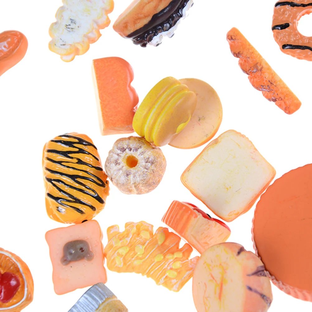 10pcs Home Craft Mini Food Ornament Miniature Dollhouse Decor Doll House Accessories Scale Miniatures