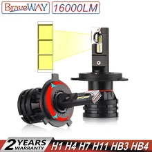 Buy BraveWay 2019 New Arrival LED Headlights for Cars H1 H4 H7 H8 H9 H11 HB3 HB4 9005 9006 Turbo LED Bulbs for Auto Lights 12V 24V Free Shipping