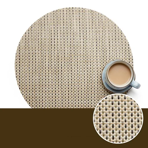 Semicircle PVC Tablecloth Environmentally Friendly Placemat for Dining Table Pad for Western Food Steak Plate Mat Home Coaster - Цвет: 2