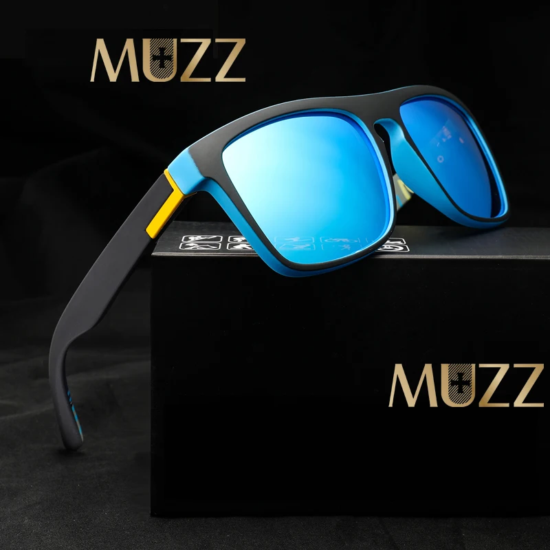 

MUZZ Polarized Sunglasses Men's High Quality Women Sun glasses Reflective Coating Square Spied For Men Rectangle Eyewear Oculo