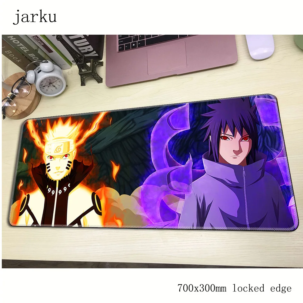 Игровой коврик для мыши NARUTO подставка ноутбука большой размер 700x300x3 мм