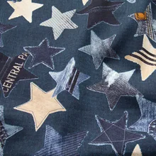 Half-Meter Japanese kokka Cotton Canvas Fabric DIY Patchwork Quilting Cloth Fabric for sewing Printed Denim Pattern C