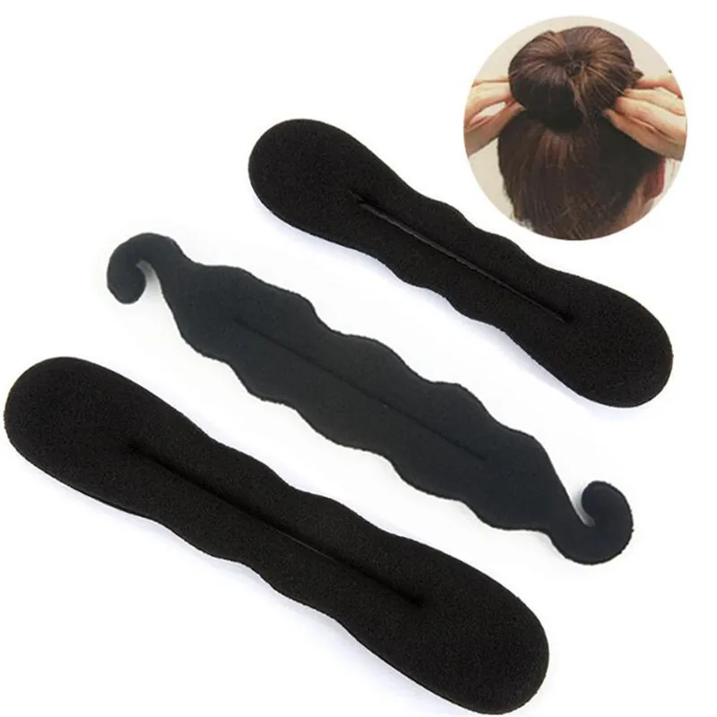 bridal hair clip 1Pcs Women Magic Foam Sponge Hairdisk Hair Device Donut Quick Messy Bun Updo Hair Clip Hair Accessories Hair fashion Tools head accessories female