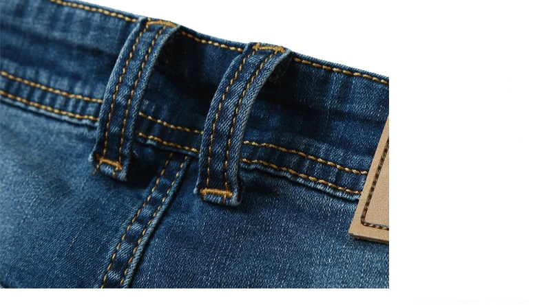 Плюс Размеры Для Мужчин's сезон: весна–лето Джинсы для женщин стрейч легкий прямые джинсовые штаны Новое поступление 2017 года 28-48