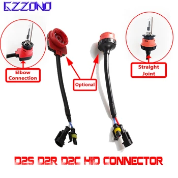 

1PCS D2S D2C C2R Xenon for HID Bulb Socket Wire Plug Cable Adaptor Elbow Connection Straight Joint Converter Connectors