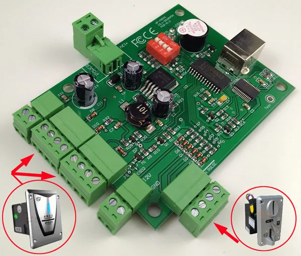 WF-700TK USB адаптер для подключения монетоприемника к ПК и управления лотерейным лотереем