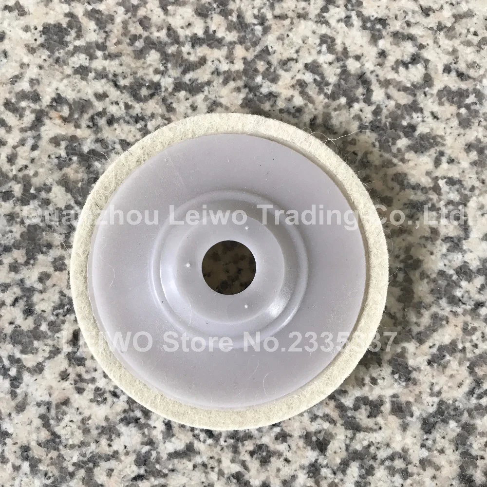 Wool Felt Polishing Wheel 4 inch (100 mm) Marble Abrasive for Angle Grinder Work with Polishing Wax or Grinding Polishing Paste